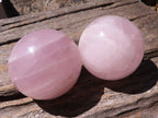 Polished Pink Rose Quartz Spheres  x 6 From Madagascar - TopRock