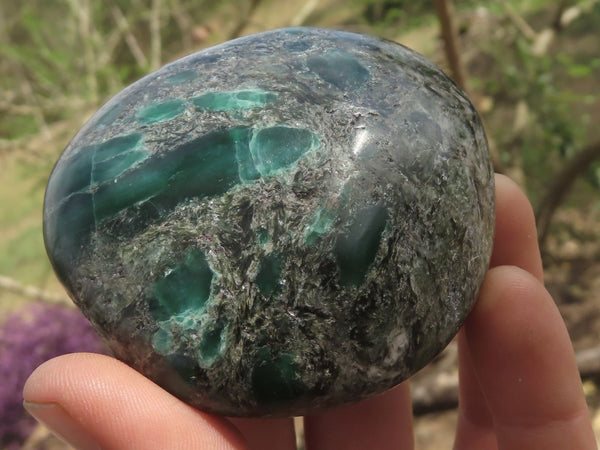 Polished Green Emerald In Mica Matrix Free Forms  x 5 From Zimbabwe - TopRock
