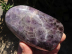 Polished Dream Flower Amethyst Standing Free Forms  x 3 From Madagascar - TopRock