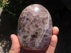 Polished Dream Flower Amethyst Standing Free Forms  x 3 From Madagascar - TopRock