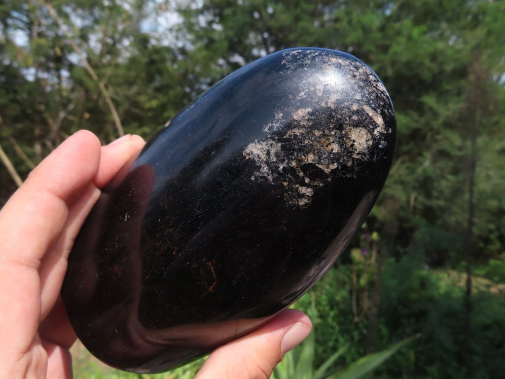 Polished Schorl Black Tourmaline Standing Free Form x 1 From Madagascar - TopRock