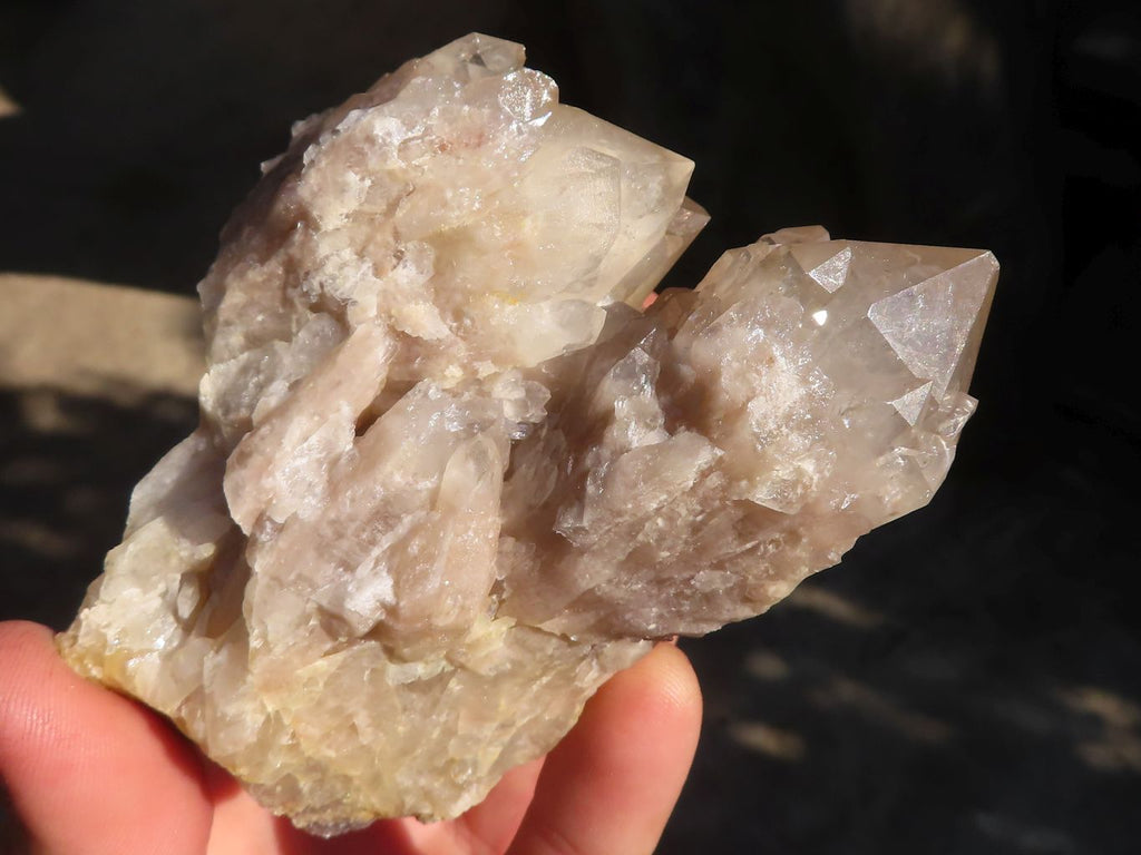 Natural Cascading Smokey Quartz Clusters x 6 From Luena, Congo - Toprock Gemstones and Minerals 