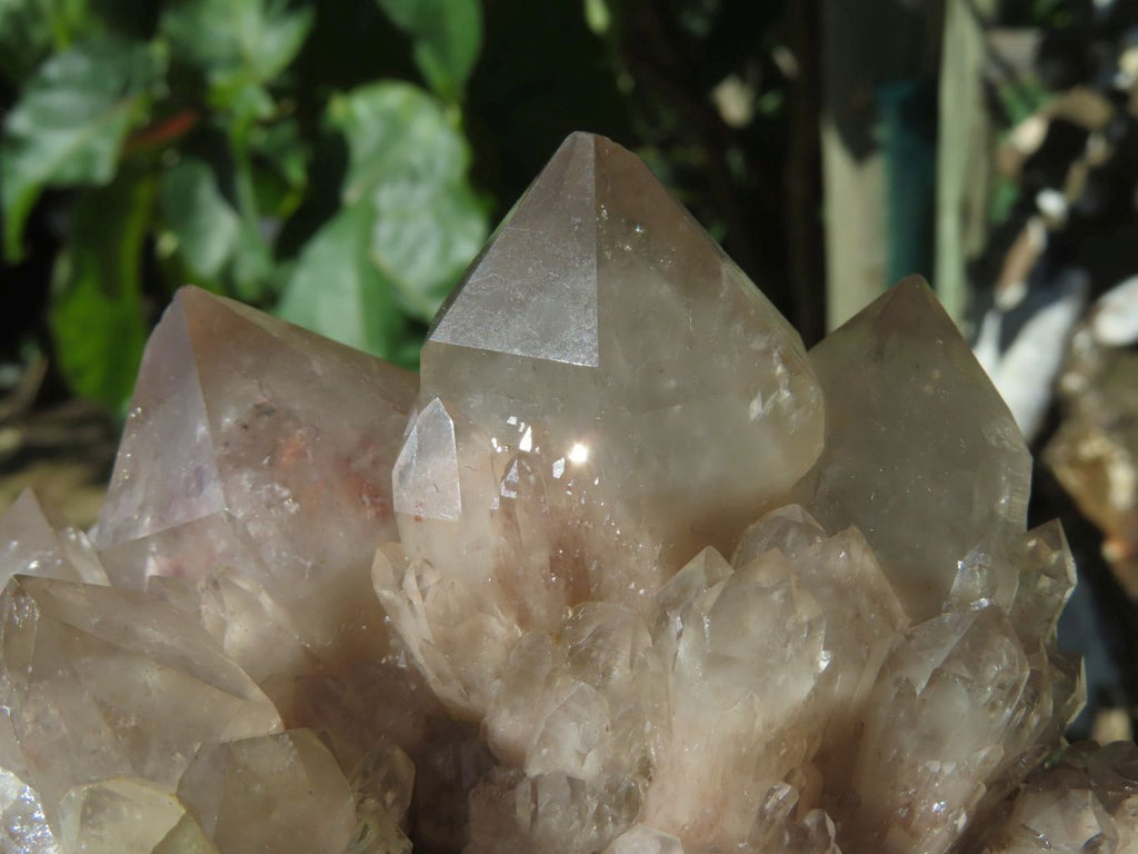 Polished Smokey Phantom Clusters x 2 From Lwena, Congo - TopRock