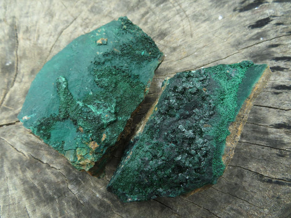 Natural Crystalline Drusy Malachite on Matrix Specimens x 6 From Tenke Fungumure, Congo - TopRock