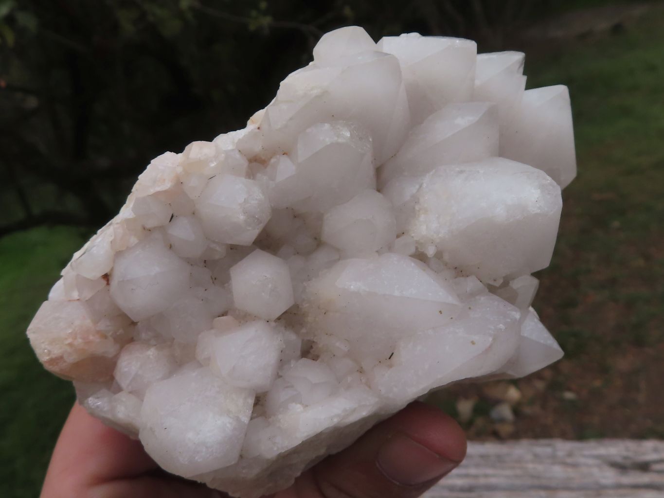 Natural Candle Quartz Clusters  x 6 From Madagascar - TopRock