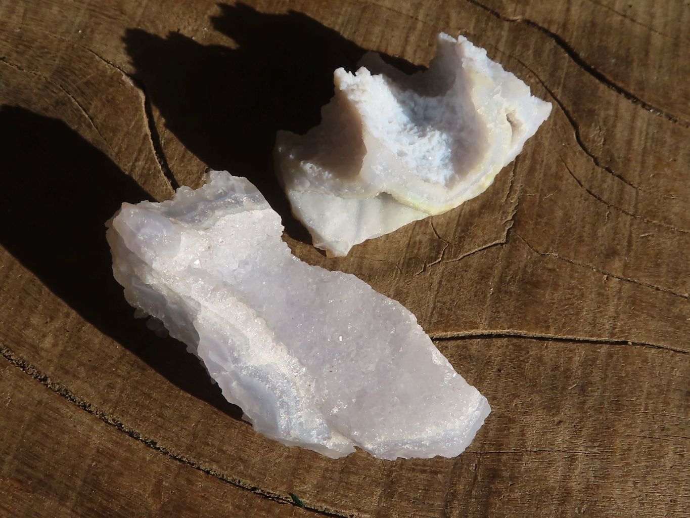 Natural Etched Blue Chalcedony Specimens x 35 From Nsanje, Malawi - Toprock Gemstones and Minerals 