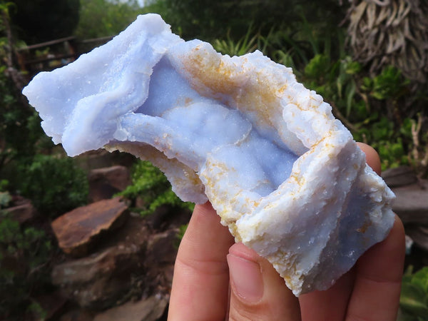 Natural Etched Blue Chalcedony Specimens  x 13 From Malawi - Toprock Gemstones and Minerals 