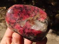 Polished Rare Red Rhodonite Free Forms x 7 From Zimbabwe - Toprock Gemstones and Minerals 