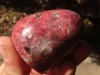 Polished Rare Red Rhodonite Free Forms x 7 From Zimbabwe - Toprock Gemstones and Minerals 