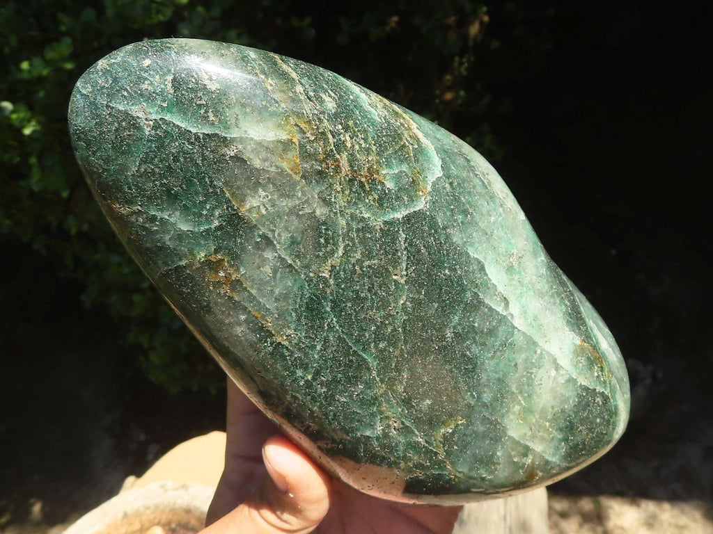 Polished Green Fuchsite Quartz Standing Free Form  x 1 From Madagascar - TopRock