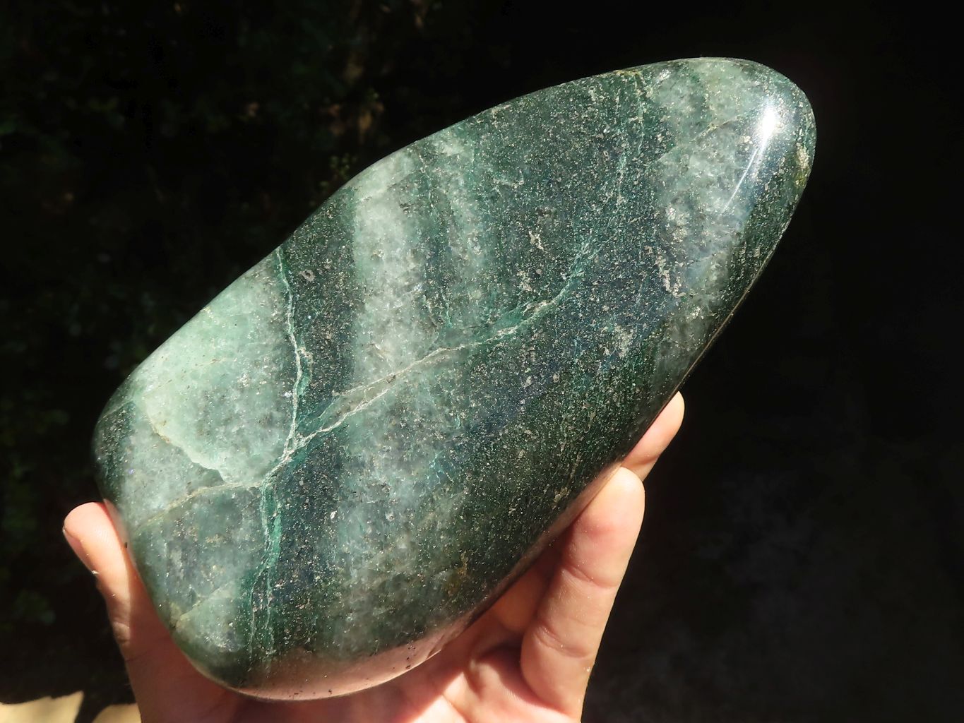 Polished Green Fuchsite Quartz Standing Free Form  x 1 From Madagascar - TopRock