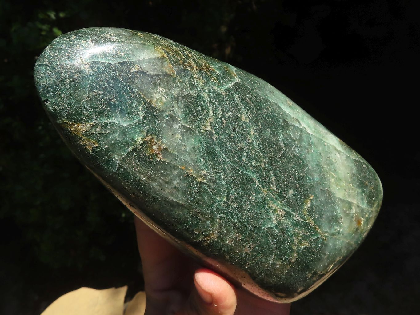 Polished Green Fuchsite Quartz Standing Free Form  x 1 From Madagascar - TopRock