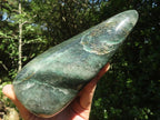 Polished Green Fuchsite Quartz Standing Free Form  x 1 From Madagascar - TopRock