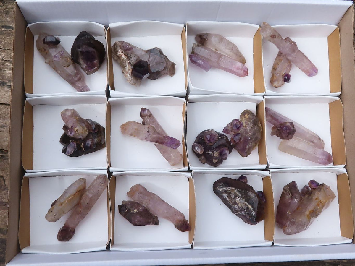 Natural Man Made Conglomerate Amethyst Specimens  x 14 From Chiredzi, Zimbabwe - Toprock Gemstones and Minerals 