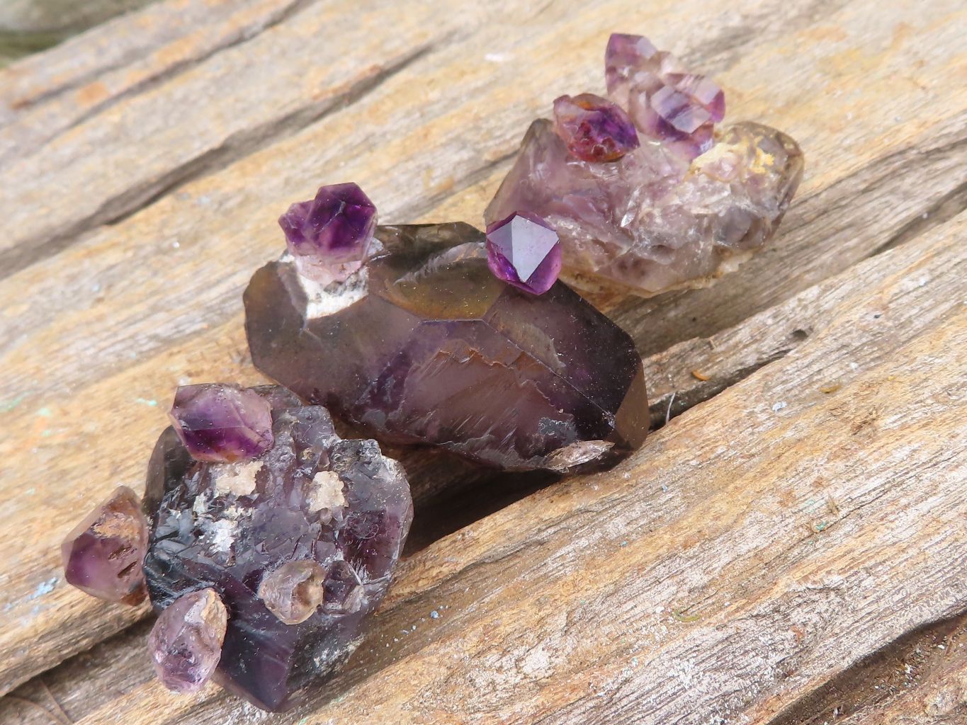 Natural Man Made Conglomerate Amethyst Specimens  x 14 From Chiredzi, Zimbabwe - Toprock Gemstones and Minerals 