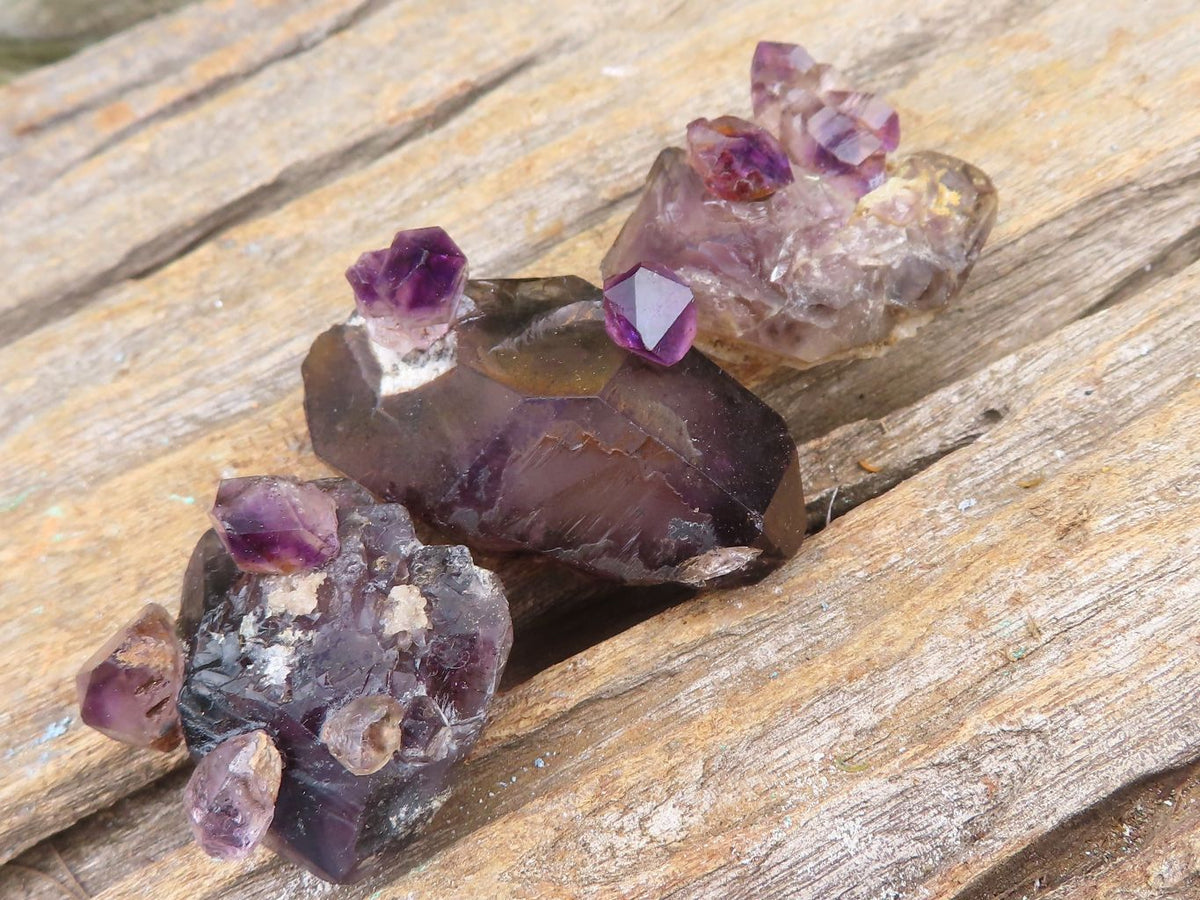 Natural Man Made Conglomerate Amethyst Specimens  x 14 From Chiredzi, Zimbabwe - Toprock Gemstones and Minerals 