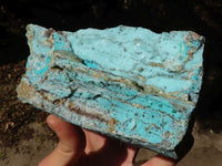 Natural Drusy Coated Chrysocolla Dolomite Specimen x 1 From Congo - Toprock Gemstones and Minerals 