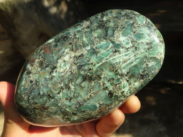 Polished Rare Emerald In Matrix Standing Free Form x 1 From Zimbabwe - Toprock Gemstones and Minerals 