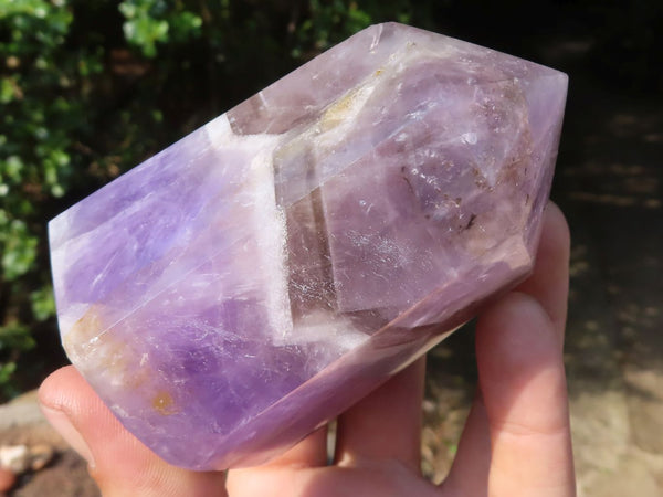 Polished Gemmy Clear Amethyst Points  x 2 From Madagascar - TopRock