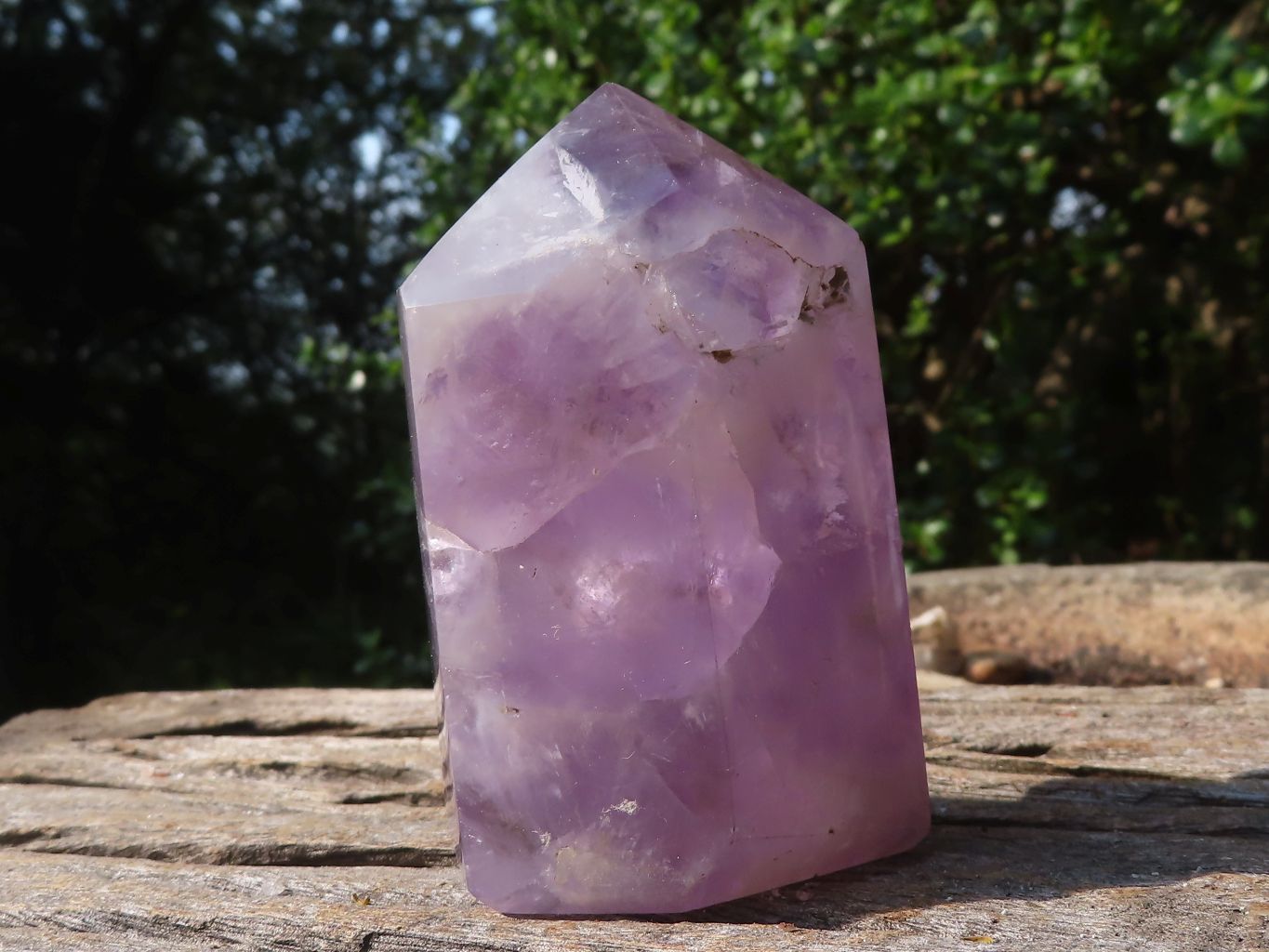 Polished Gemmy Clear Amethyst Points  x 2 From Madagascar - TopRock