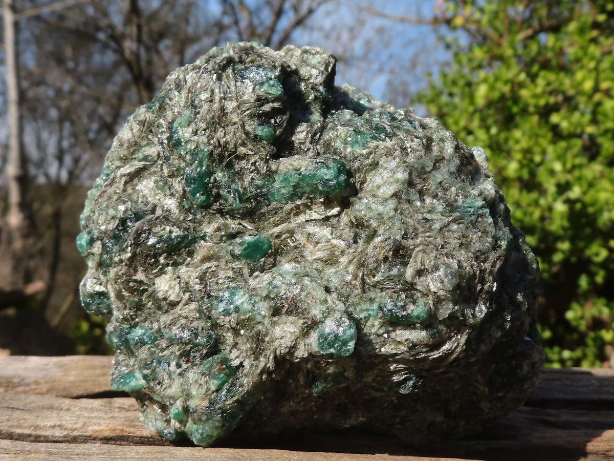 Natural Rare Emerald Mica In Matrix Cobbed Specimens x 6 From Mutoko, Zimbabwe - Toprock Gemstones and Minerals 