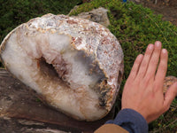 Polished Killer Huge Agate Geode Display Piece x 1 From Madagascar - Toprock Gemstones and Minerals 