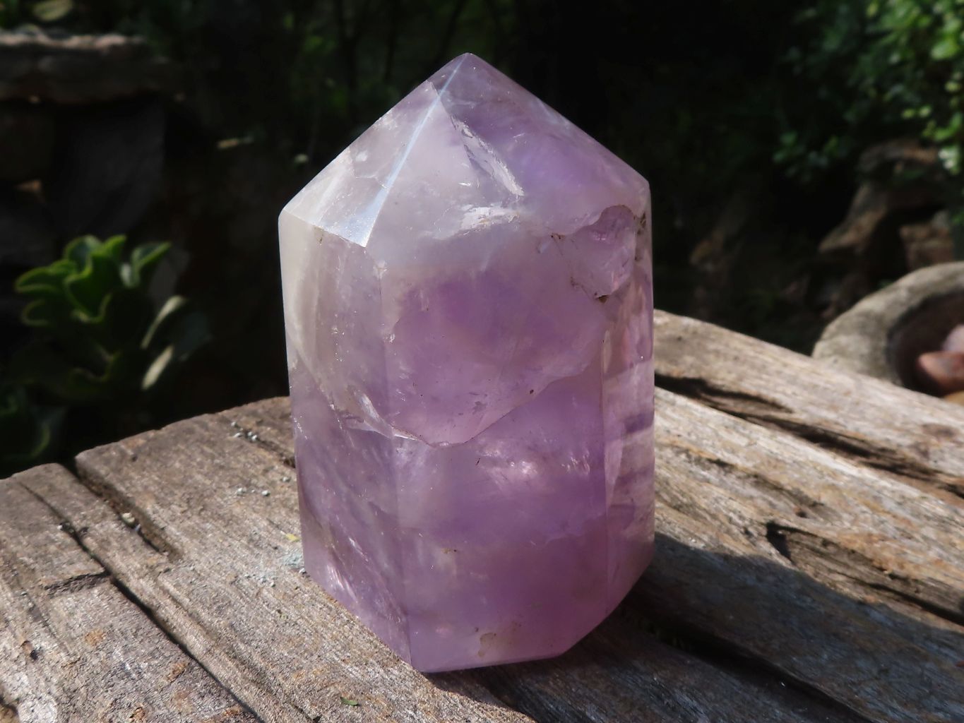 Polished Gemmy Clear Amethyst Points  x 2 From Madagascar - TopRock