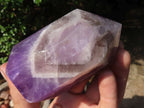 Polished Gemmy Clear Amethyst Points  x 2 From Madagascar - TopRock