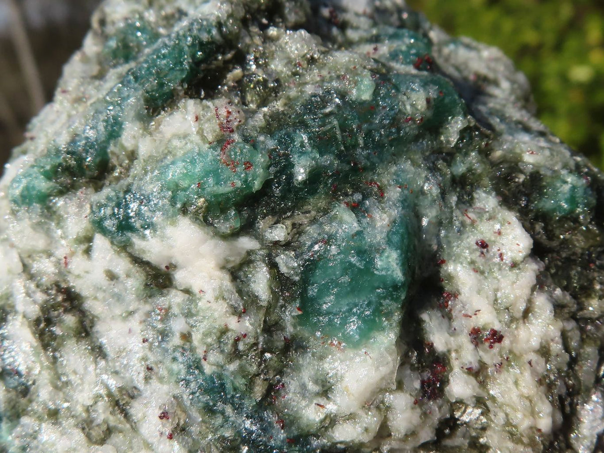 Natural Rare Emerald Mica In Matrix Cobbed Specimens x 6 From Mutoko, Zimbabwe - Toprock Gemstones and Minerals 