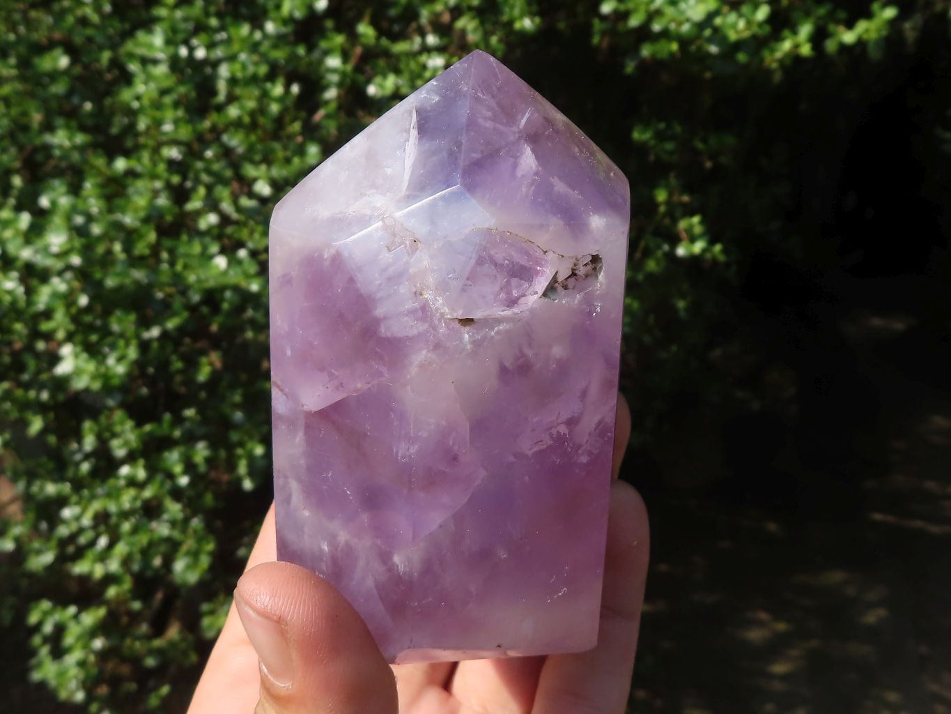 Polished Gemmy Clear Amethyst Points  x 2 From Madagascar - TopRock