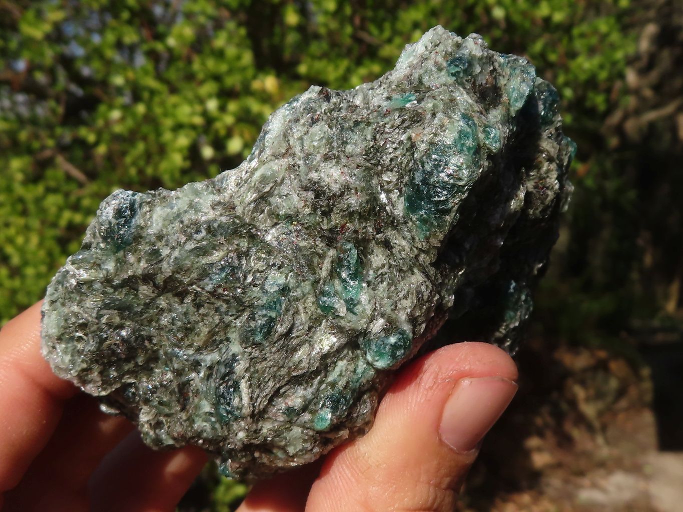 Natural Rare Emerald Mica In Matrix Cobbed Specimens x 6 From Mutoko, Zimbabwe - Toprock Gemstones and Minerals 
