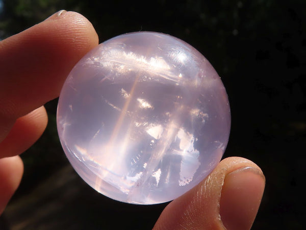 Polished Star Rose Quartz Spheres  x 6 From Ambatondrazaka, Madagascar - Toprock Gemstones and Minerals 