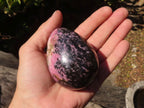 Polished Extra Large Rhodonite Gemstone Eggs x 4 From Madagascar - Toprock Gemstones and Minerals 