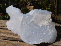 Natural Etched Blue Chalcedony Specimens  x 3 From Nsanje, Malawi - Toprock Gemstones and Minerals 
