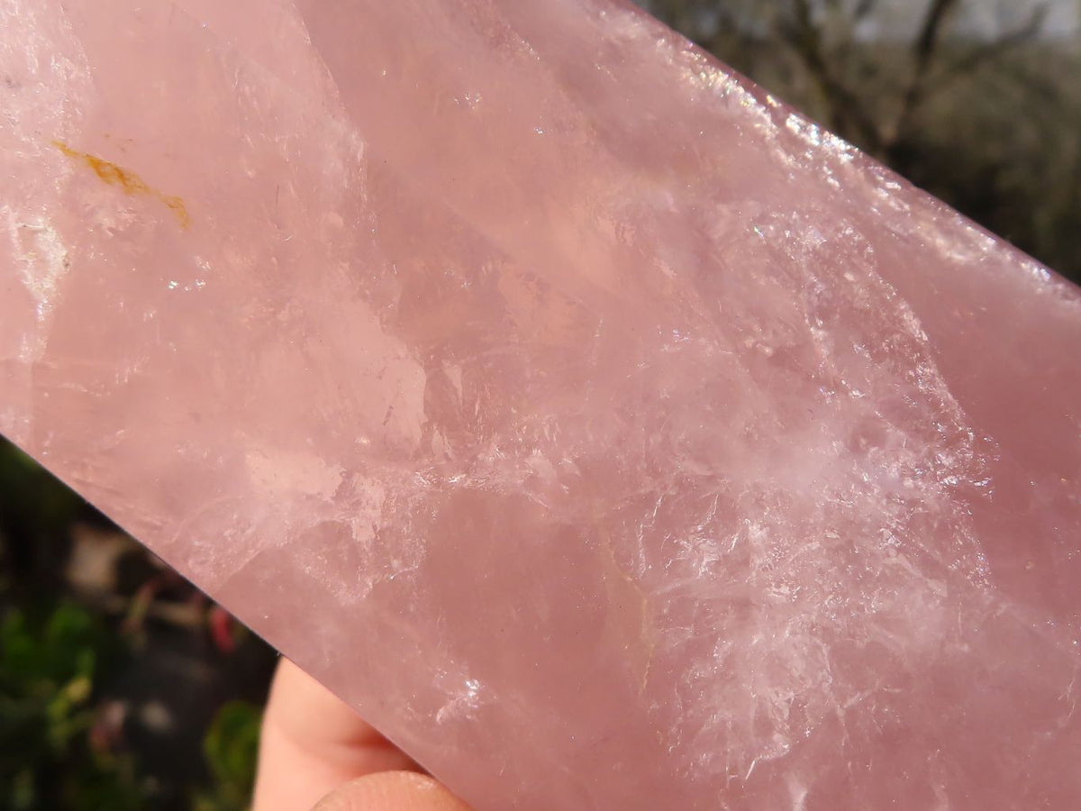Polished Gemmy Rose Quartz Points x 3 From Madagascar - Toprock Gemstones and Minerals 