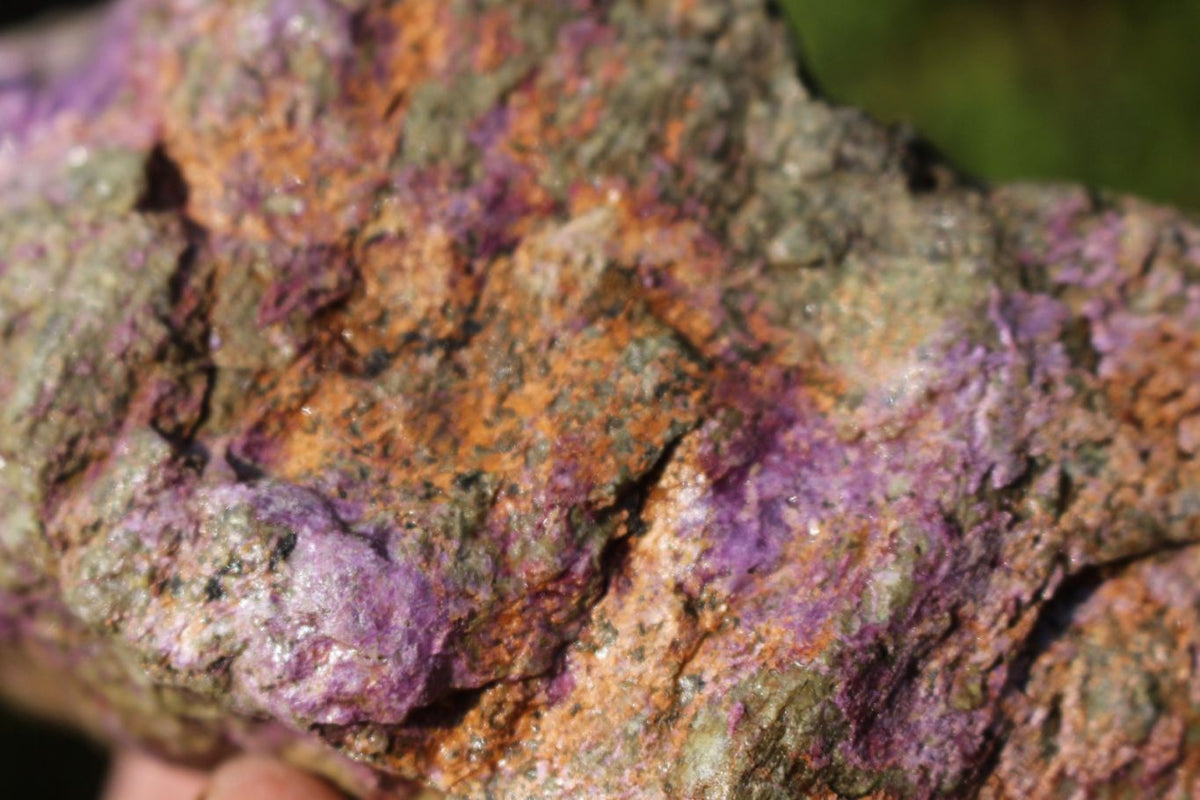 Natural Purple Stichtite With Green Serpentine (Atlantisite) Specimens  x 2 From Barberton, South Africa - TopRock