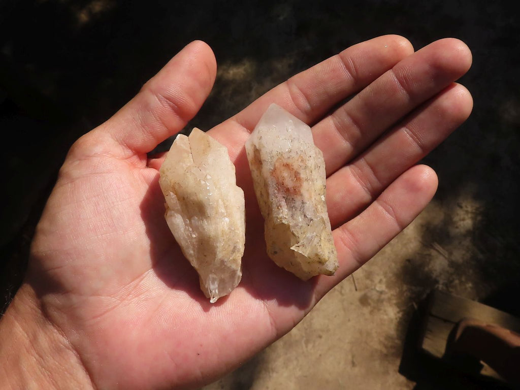 Natural Pineapple Candle Quartz Crystals  x 35 From Antsirabe, Madagascar - Toprock Gemstones and Minerals 