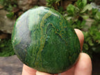 Polished Green Verdite Palm Stones  x 12 From Zimbabwe - TopRock