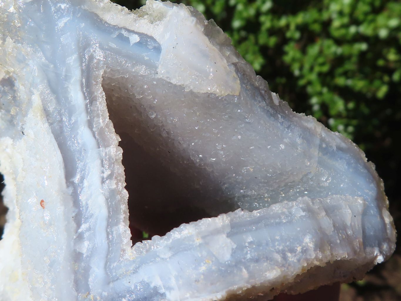 Natural Etched Blue Chalcedony Specimens  x 6 From Malawi - Toprock Gemstones and Minerals 