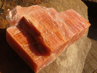 Natural New Sunset Orange Calcite Specimens  x 12 From Spitzkop, Namibia - Toprock Gemstones and Minerals 