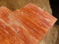 Natural New Sunset Orange Calcite Specimens  x 12 From Spitzkop, Namibia - Toprock Gemstones and Minerals 