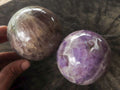 Polished Amethyst Spheres With Smokey-White Patterns  x 2 From Madagascar - TopRock