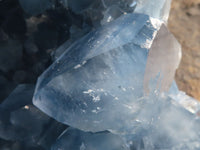 Natural Large Blue Celestite Geode With Gemmy Centred Crystals  x 1 From Sakoany, Madagascar - Toprock Gemstones and Minerals 