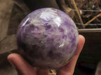 Polished Amethyst Spheres With Smokey-White Patterns  x 2 From Madagascar - TopRock