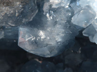 Natural Large Blue Celestite Geode With Gemmy Centred Crystals  x 1 From Sakoany, Madagascar - Toprock Gemstones and Minerals 
