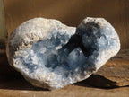 Natural Large Blue Celestite Geode With Gemmy Centred Crystals  x 1 From Sakoany, Madagascar - Toprock Gemstones and Minerals 