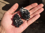 Natural Schorl Black Tourmaline Specimens  x 12 From Erongo, Namibia - Toprock Gemstones and Minerals 