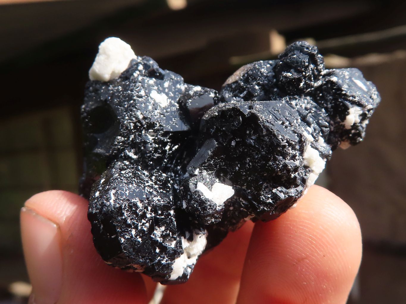 Natural Schorl Black Tourmaline Specimens  x 12 From Erongo, Namibia - Toprock Gemstones and Minerals 