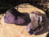 Natural Purpurite Rough Specimens x 2 From Namibia - TopRock
