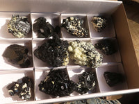 Natural Schorl Black Tourmaline Specimens x 12 From Erongo, Namibia - Toprock Gemstones and Minerals 